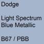 Preview: Dodge, Light Spectrum Blue Metallic, B67 / PBB.